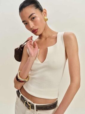 Reformation Rylie Cotton Sweater Tank